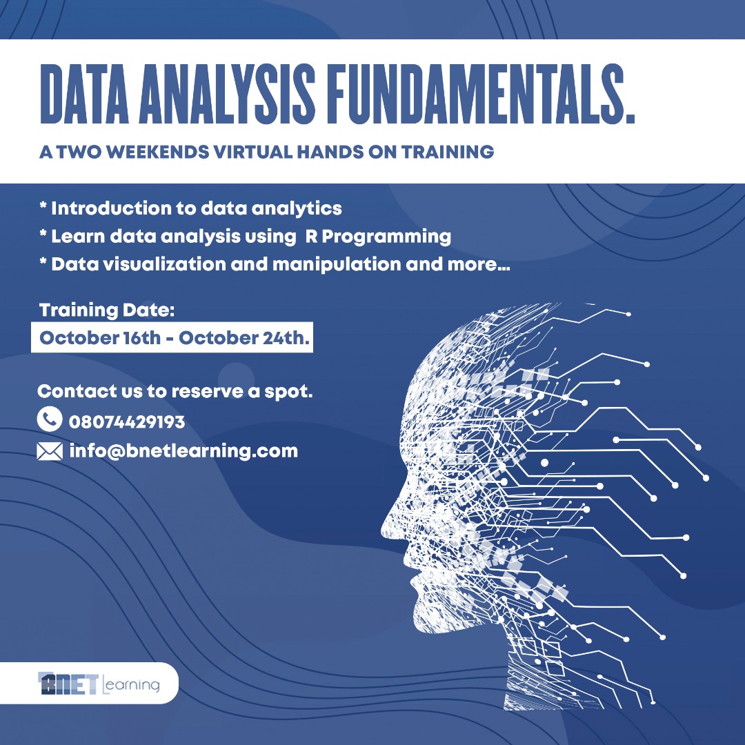 Read more about the article Data Analysis Fundamentals – A Two Weekends Virtual HandsOn Training
